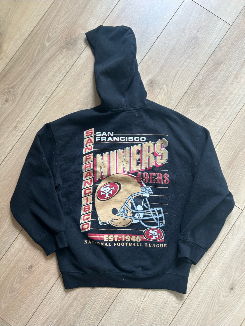 Team Apparel Black NFL Logo Hoodie (XL)